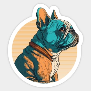 French Bulldog Vivid Colors Sticker